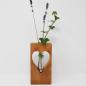 Preview: Holz, Vase, Blume, Herz, Windspiel, Klangspiel, Deko, Kunsthandwerk, Reagenzglas, Blume, Tisch, Edel, Ausschnittvase