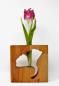 Preview: vase-mit-ginko-ausschnitt-holz-reagenzglas-blumen-buchenholz