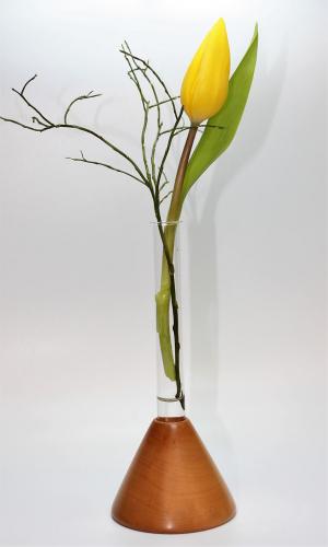 Vase, Vasen, Holzvasen, Reagenzglas, Kunst, Handwerk, Glas, Blume, Dekoration, Tisch, Schmuck, Vasen aus Holz